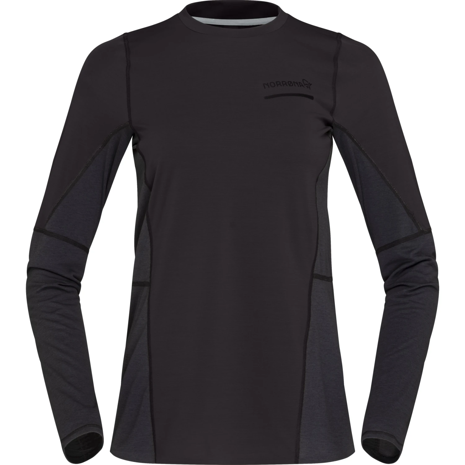 Norrona Camiseta De Manga Larga Mujer - Senja Equaliser Lightweight - Caviar 2 Norrona Camiseta De Manga Larga Mujer - Senja Equaliser Lightweight - Caviar - Imagen 2