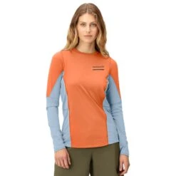 Norrona Camiseta De Manga Larga Mujer - Senja Equaliser Lightweight - Flamingo