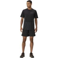 Norrona Camiseta Hombre - Senja Equaliser Lightweight - Caviar -Norrona norrona senja equaliser lightweight t shirt men caviar model 1 1399866