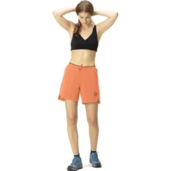 Norrona Pantalones Cortos Mujer - Senja Flex1 8 Inch - Flamingo -Norrona norrona senja flex1 8 inch shorts women flamingo model 1 1399936