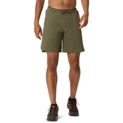 Norrona Pantalones Cortos Hombre - Senja Flex1 9 Inch - Olive Night