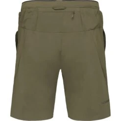 Norrona Pantalones Cortos Hombre - Senja Flex1 9 Inch - Olive Night -Norrona norrona senja flex1 9 inch shorts men olive night 2 1343751