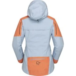 Norrona Chaqueta Mujer - Senja Gore-Tex Active - Flamingo/Blue Fog -Norrona norrona senja gore tex active jacket women flamingo blue fog 2 1343761