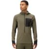 Norrona Jersey Polar Hombre - Senja Warm1 Hood - Olive Night
