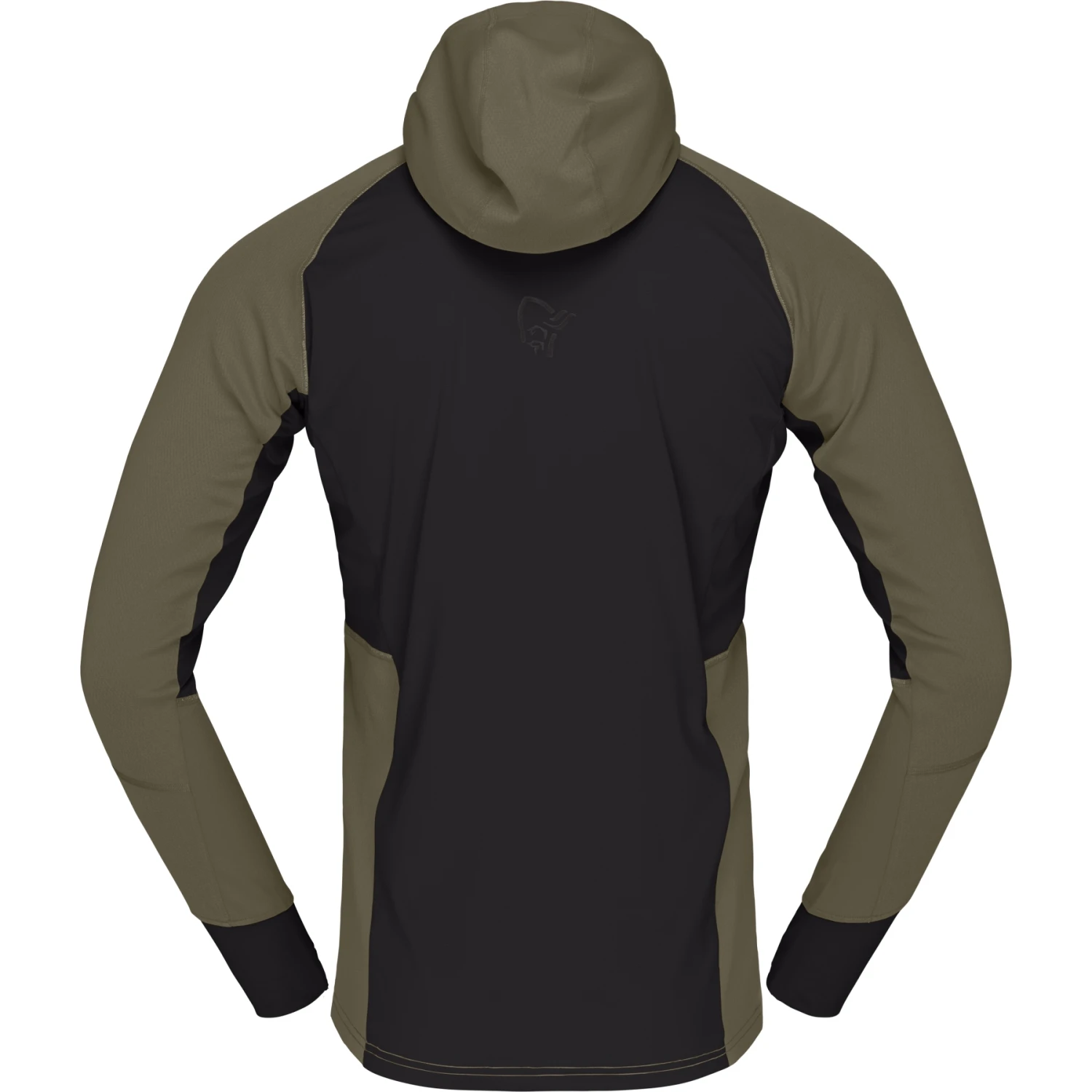 Norrona Jersey Polar Hombre - Senja Warm1 Hood - Olive Night 3 Norrona Jersey Polar Hombre - Senja Warm1 Hood - Olive Night - Imagen 3