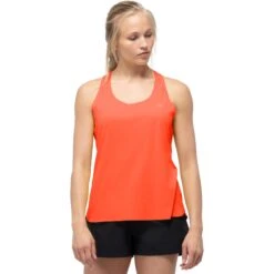 Norrona Camiseta Sin Mangas Mujer - Orange Alert