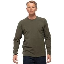 Norrona Camiseta De Manga Larga Hombre - Skibotn Crew Neck - Olive Night