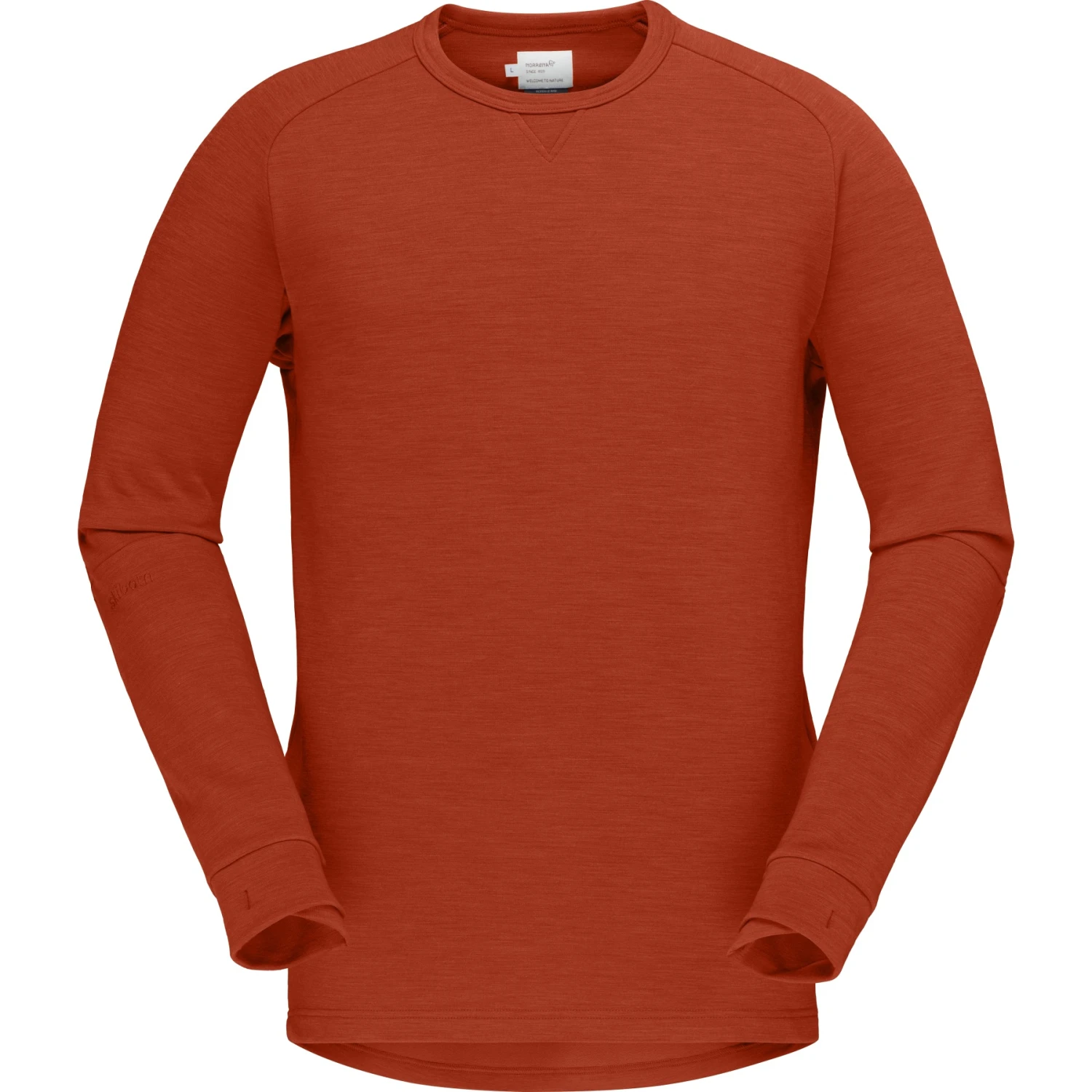 Norrona Camiseta De Manga Larga Hombre - Skibotn Crew Neck - Rooibos Tea 2 Norrona Camiseta De Manga Larga Hombre - Skibotn Crew Neck - Rooibos Tea - Imagen 2