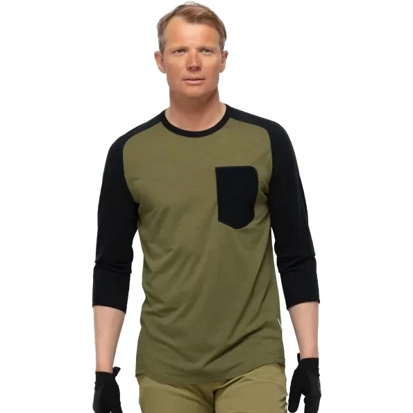 Norrona Camiseta 3/4 Manga Hombre - Skibotn Wool - Olive Drab 1 Norrona Camiseta 3/4 Manga Hombre - Skibotn Wool - Olive Drab