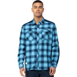 Norrona Camisa De Franela Hombre - Svalbard - Heritage Blue/Indigo Night