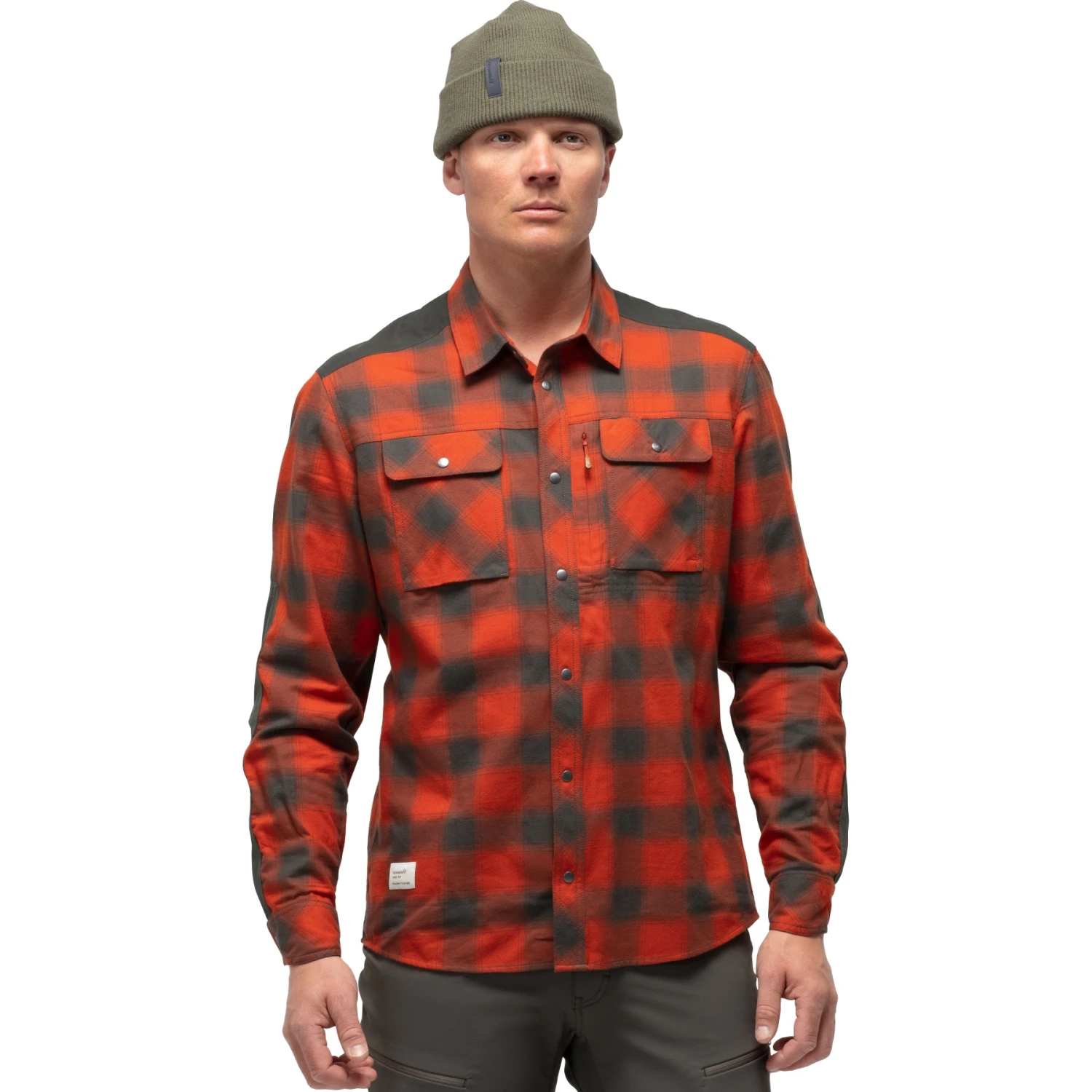 Norrona Camisa De Franela Hombre - Svalbard - Rooibos Tea/Slate Grey 1 Norrona Camisa De Franela Hombre - Svalbard - Rooibos Tea/Slate Grey