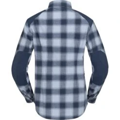 Norrona Camisa De Franela Mujer - Svalbard - Blue Fog/Indigo Night -Norrona norrona svalbard flannel shirt women blue fog indigo night 2 1344036