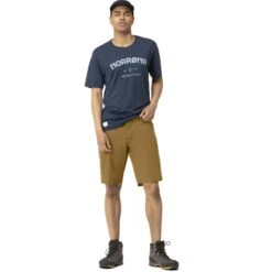 Norrona Pantalones Cortos Hombre - Svalbard Light Cotton - Camelflage -Norrona norrona svalbard light cotton shorts men camelflage model 1 1400057