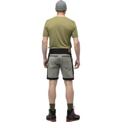 Norrona Pantalones Cortos Hombre - Svalbard Mid Cotton - Caviar/Slate Grey -Norrona norrona svalbard mid cotton shorts men caviar slate grey 3 1562012