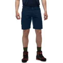 Norrona Pantalones Cortos Hombre - Svalbard Mid Cotton - Indigo Night