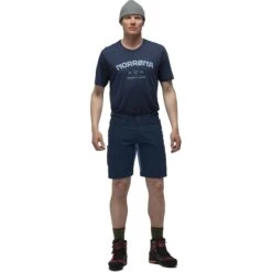 Norrona Pantalones Cortos Hombre - Svalbard Mid Cotton - Indigo Night -Norrona norrona svalbard mid cotton shorts men indigo night 2 1562014
