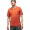 Norrona Camiseta Hombre - Svalbard Wool - Rooibos Tea/Orange Crush