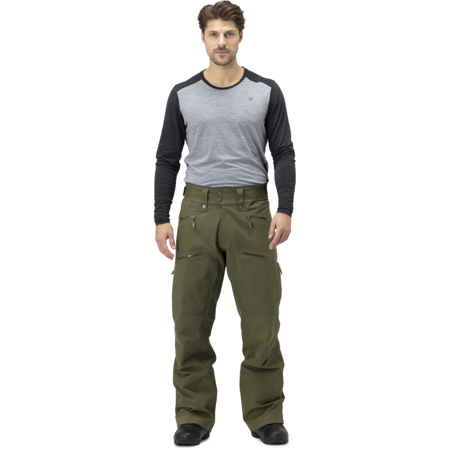 Norrona Pantalones Hombre - Tamok Gore-Tex Thermo40 - Olive Night 4 Norrona Pantalones Hombre - Tamok Gore-Tex Thermo40 - Olive Night - Imagen 4