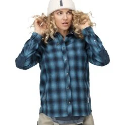 Norrona Camisa De Manga Larga Mujer - Tamok Wool - Indigo Night