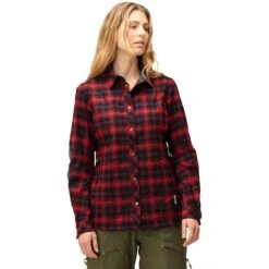Norrona Camisa De Manga Larga Mujer - Tamok Wool - Tawny Port