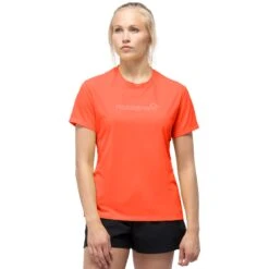 Norrona Camiseta Mujer - Tech - Orange Alert