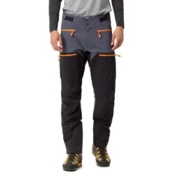 Norrona Pantalones Hombre - Trollveggen Flex1 - Cool Negro/naranja Popsicle