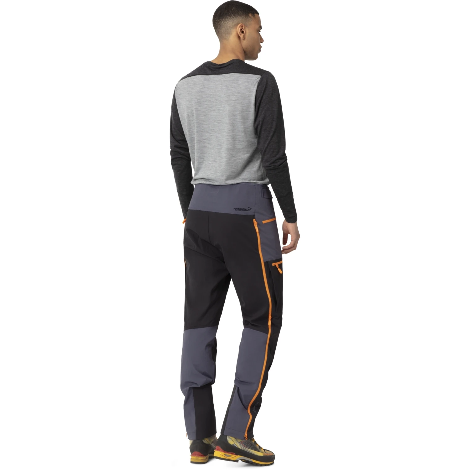 Norrona Pantalones Hombre - Trollveggen Flex1 - Cool Negro/naranja Popsicle 5 Norrona Pantalones Hombre - Trollveggen Flex1 - Cool Negro/naranja Popsicle - Imagen 5