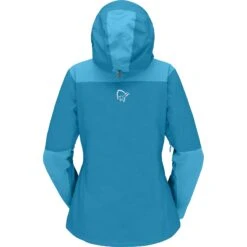 Norrona Chaqueta Mujer - Trollveggen Gore-Tex Pro Light - Hawaiian Surf/Aquarius -Norrona norrona trollveggen gore tex pro light jacket women hawaiian surf aquarius 2 1127371