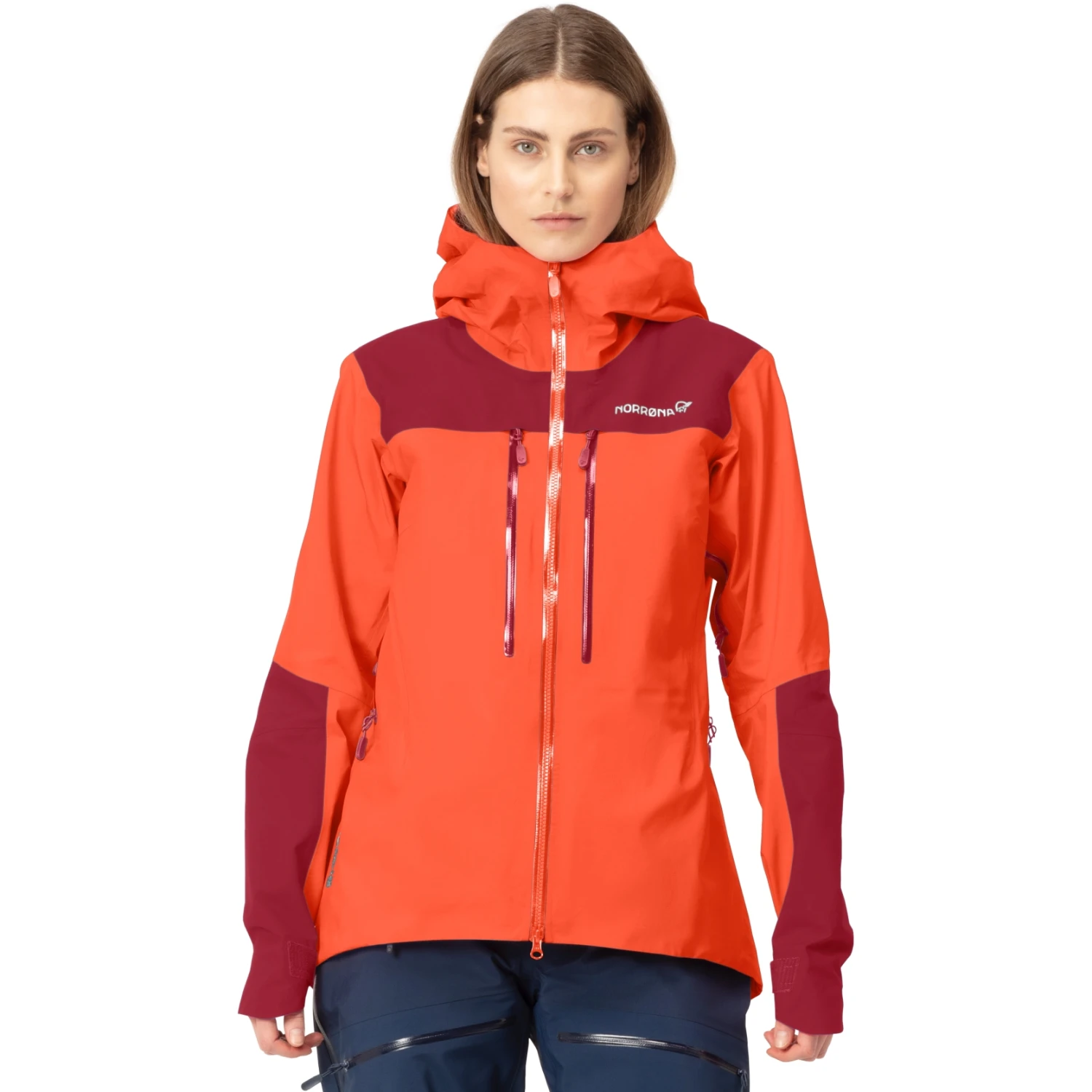 Norrona Chaqueta Mujer - Trollveggen Gore-Tex Pro Light - Orange Alert 1 Norrona Chaqueta Mujer - Trollveggen Gore-Tex Pro Light - Orange Alert