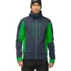 Norrona Chaqueta Hombre - Trollveggen Powerstretch Pro Zip Hood - Cool Black/Classic Green