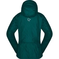 Norrona Chaqueta Mujer - Trollveggen Primaloft100 Zip Hood - Everglade -Norrona norrona trollveggen primaloft100 zip hood jacket women everglade 3 1518995
