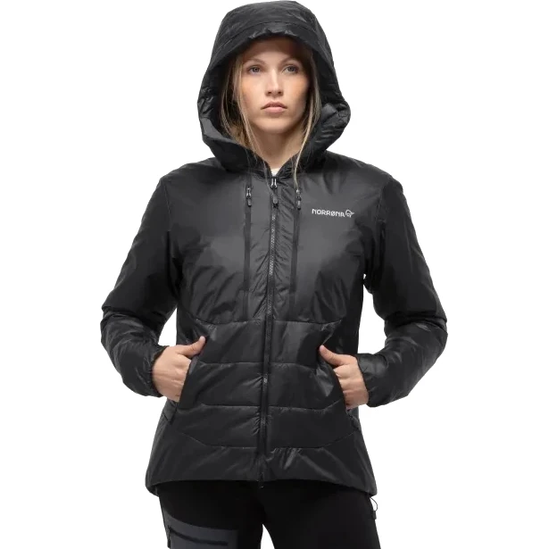 Norrona Chaqueta Mujer - Trollveggen Primaloft100 Zip Hood - Caviar 1 Norrona Chaqueta Mujer - Trollveggen Primaloft100 Zip Hood - Caviar