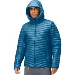 Norrona Plumífero Chaqueta Hombre - Trollveggen Superlight Down850 Hood - Mykonos Blue