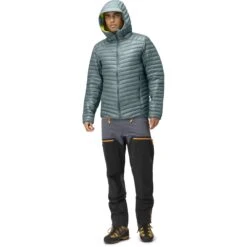 Norrona Plumífero Chaqueta Hombre - Trollveggen Superlight Down850 Hood - North Atlantic/Sulphur Spring -Norrona norrona trollveggen superlight down850 hood jacket men north atlantic sulphur spring 3 1258409