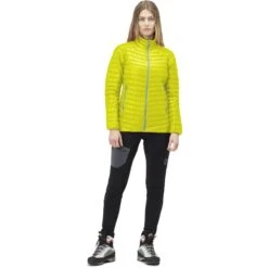 Norrona Plumífero Chaqueta Mujer - Trollveggen Superlight Down850 - Sulphur Spring -Norrona norrona trollveggen superlight down850 jacket women sulphur spring 3 1258483