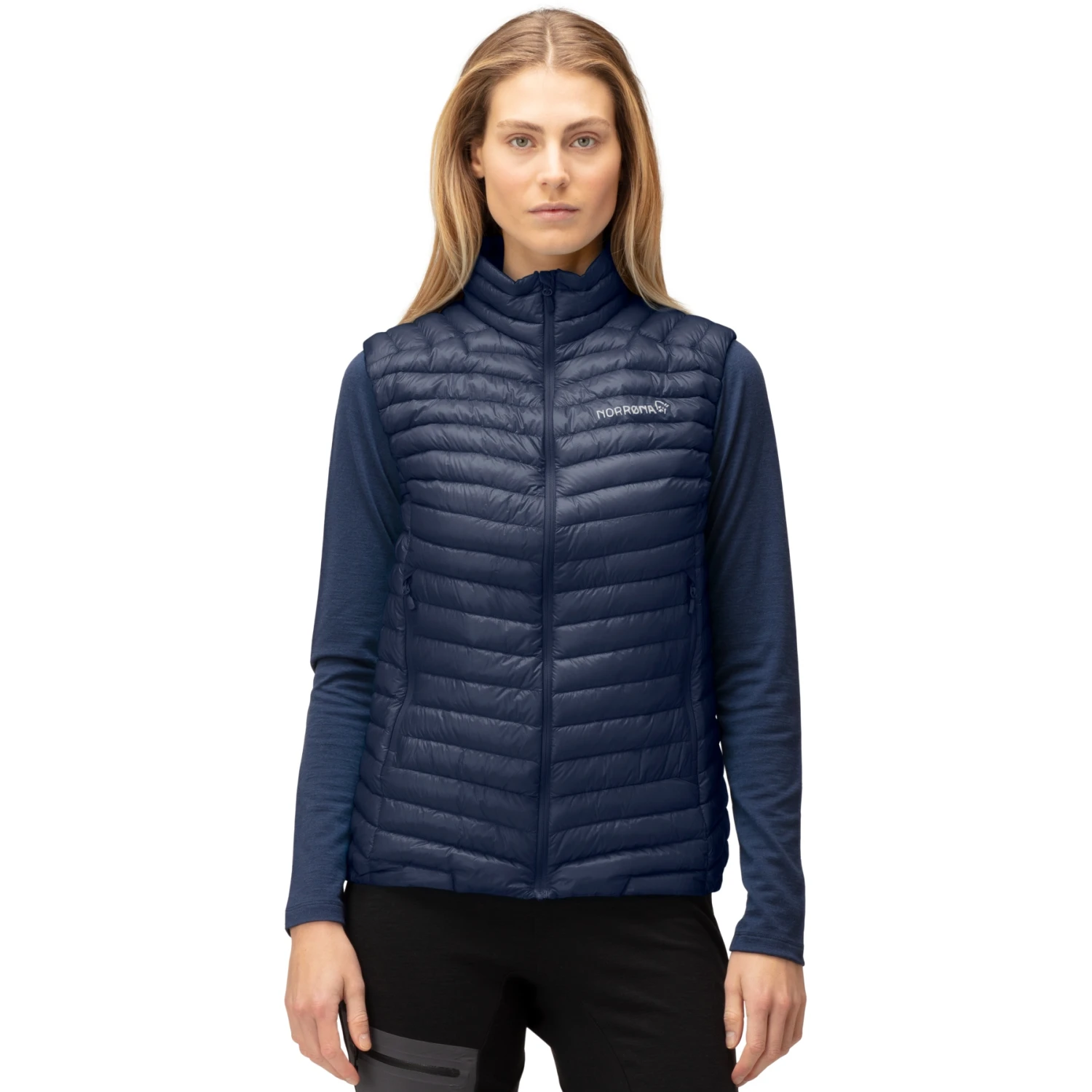 Norrona Chaleco Plumas Mujer - Trollveggen Superlight Down850 - Indigo Night 1 Norrona Chaleco Plumas Mujer - Trollveggen Superlight Down850 - Indigo Night