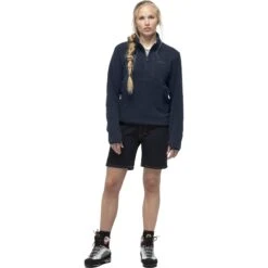 Norrona Unisex Suéter - Warm2 Halfzip - Indigo Night -Norrona norrona warm2 halfzip unisex pullover indigo night 4 1465439