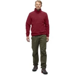 Norrona Unisex Suéter - Warm2 Halfzip - Rhubarb Melange -Norrona norrona warm2 halfzip unisex pullover rhubarb melange 3 1032163