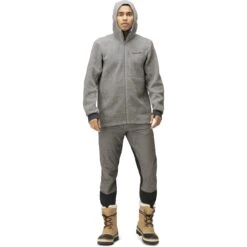 Norrona Chaqueta Hombre - Warmwool3 Hood - Drizzle -Norrona norrona warmwool3 hood jacket men drizzle 2 1519151